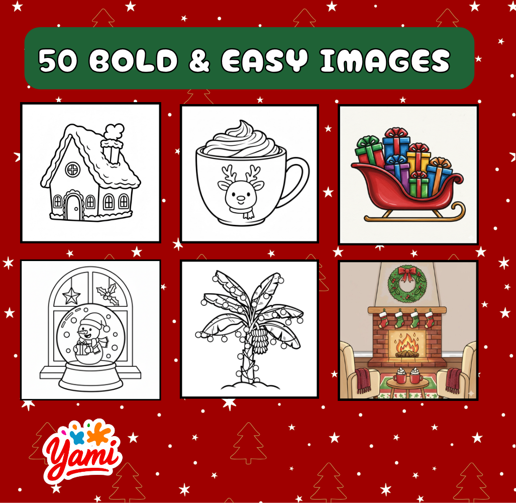 Caribbean Christmas coloring book, additional image (TBD: back cover or interior sample)